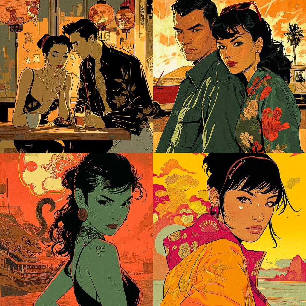 Cliff Chiang style, Midjourney V6, render 1 of 4