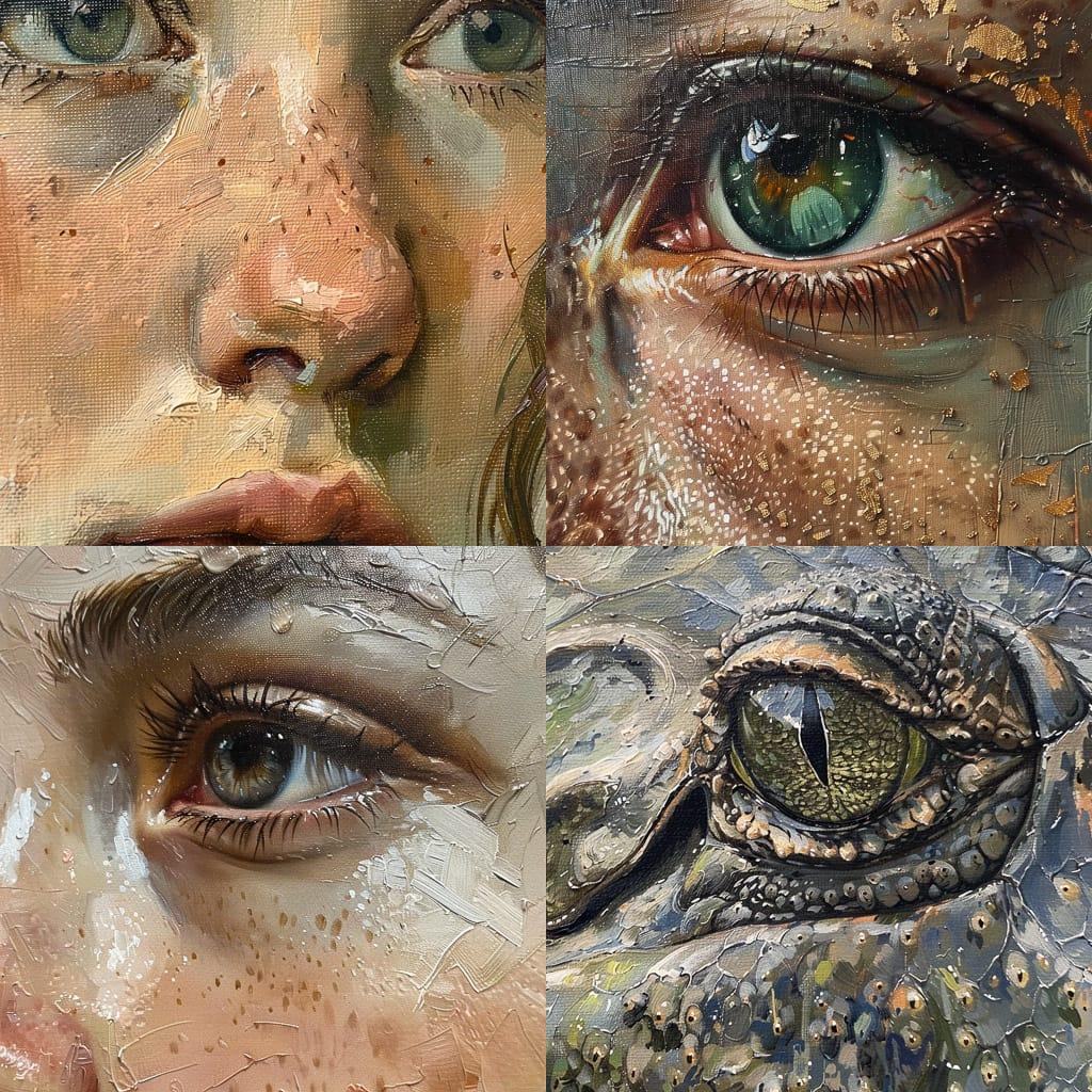 Close-up view style, Midjourney V6, render 1 of 4