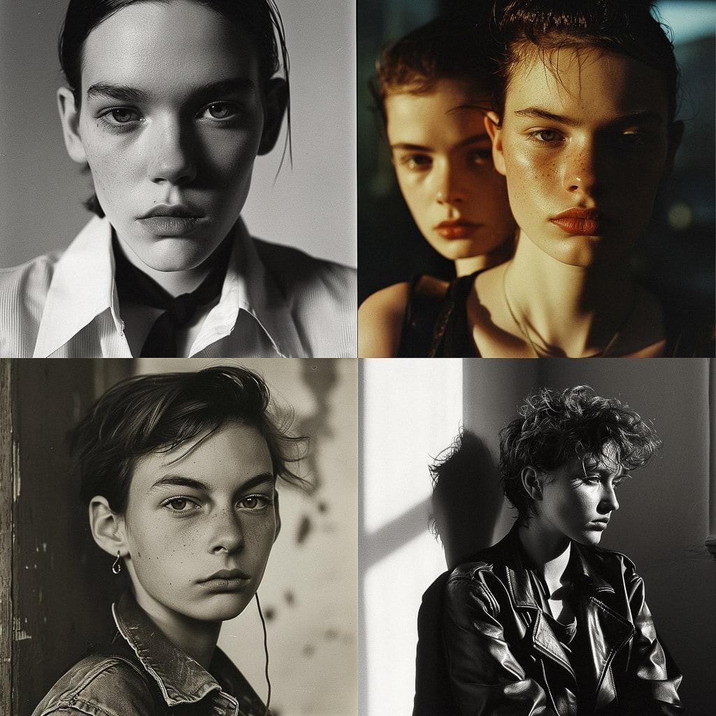 Collier Schorr style, Midjourney V6, render 1 of 4