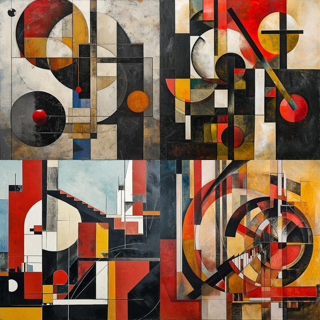 Constructivism style, Midjourney V6, render 1 of 4