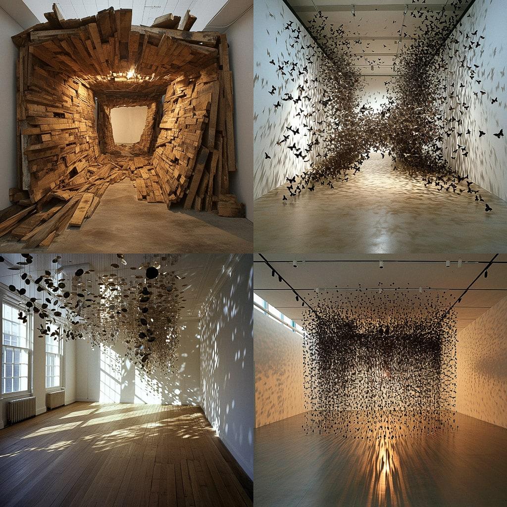 Cornelia Parker style, Midjourney V6, render 1 of 4