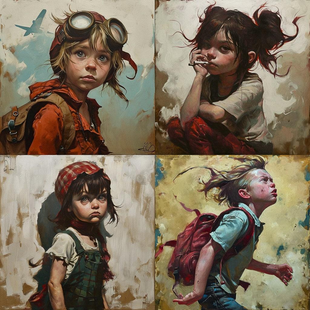 Craig Davison style, Midjourney V6, render 1 of 4