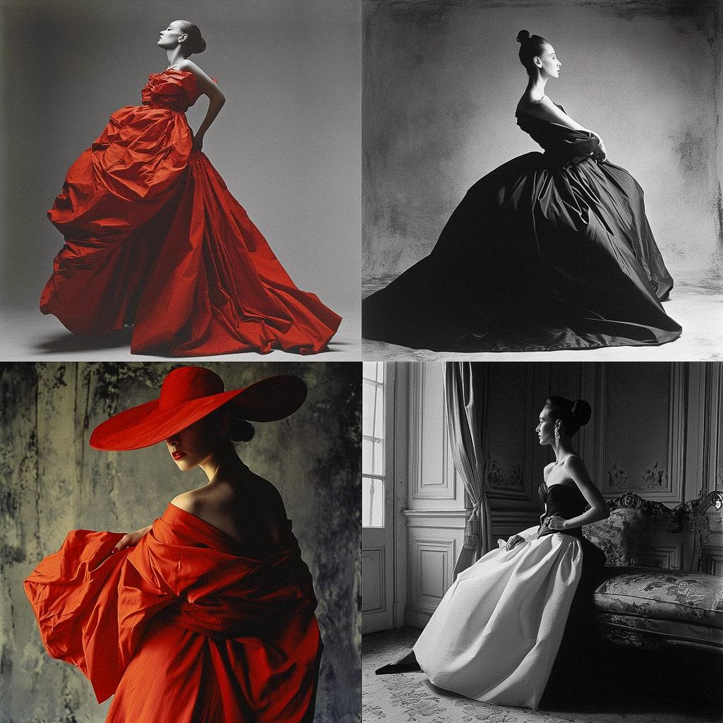 Cristobal Balenciaga style, Midjourney V6, render 1 of 4