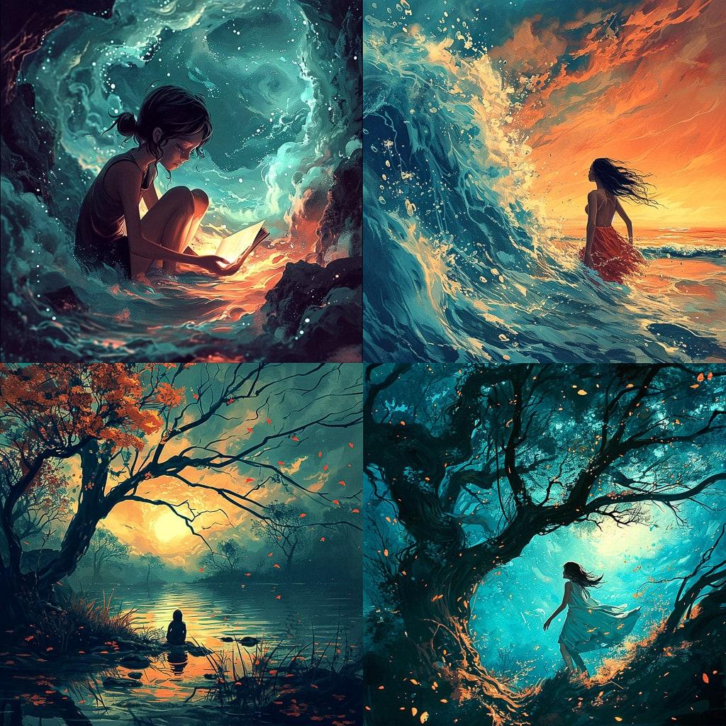 Cyril Rolando style, Midjourney V6, render 1 of 4