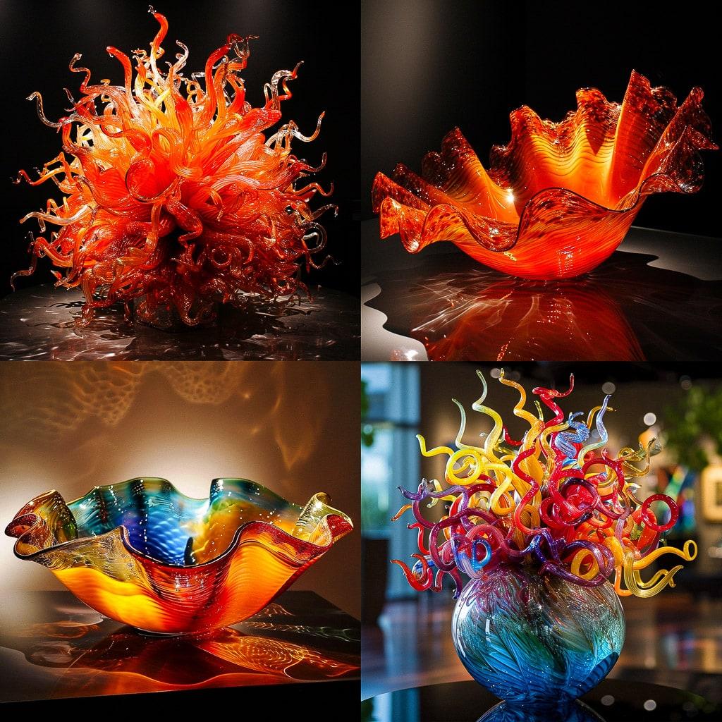 Dale Chihuly style, Midjourney V6, render 1 of 4