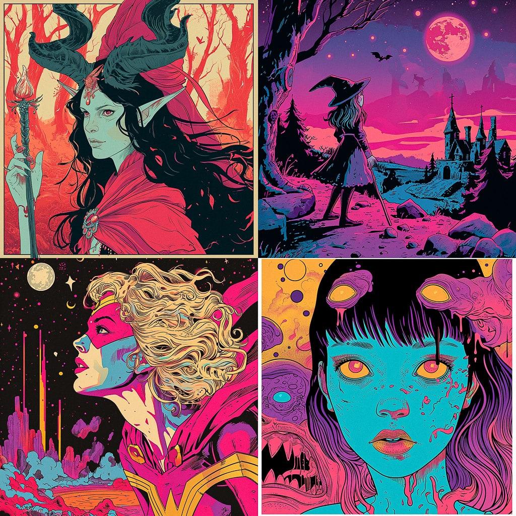 Dan Hipp style, Midjourney V6, render 1 of 4