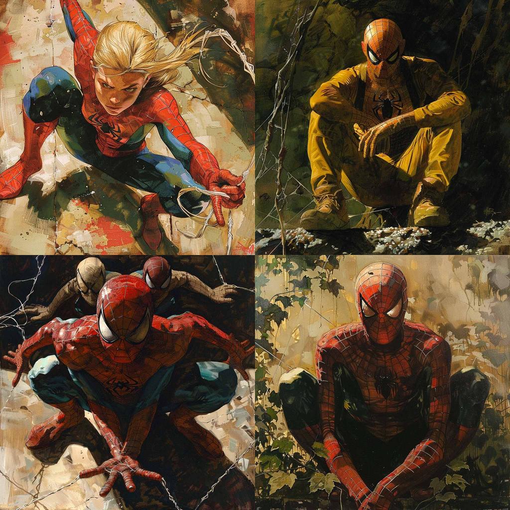 Dan Slott style, Midjourney V6, render 1 of 4