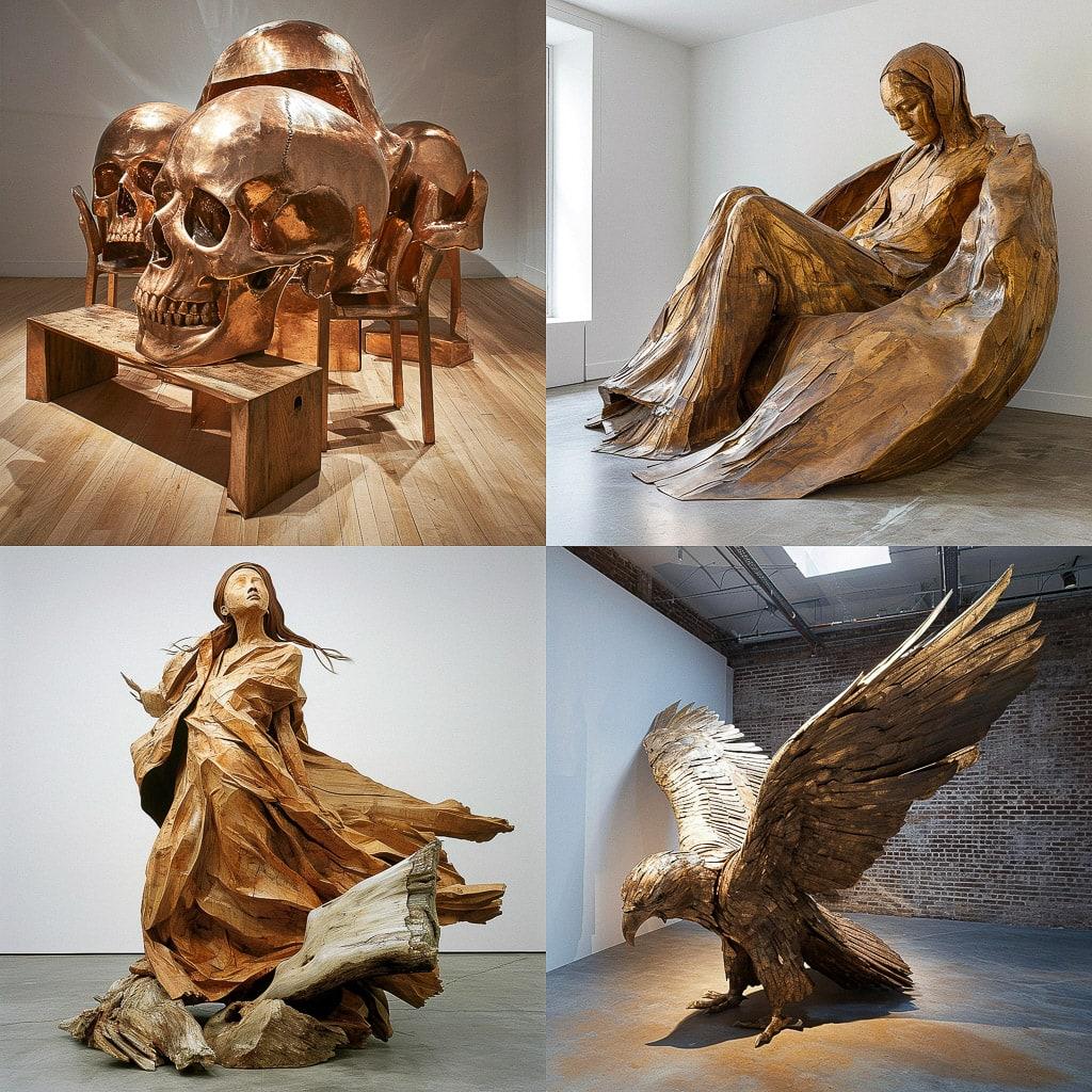 Danh Vo style, Midjourney V6, render 1 of 4
