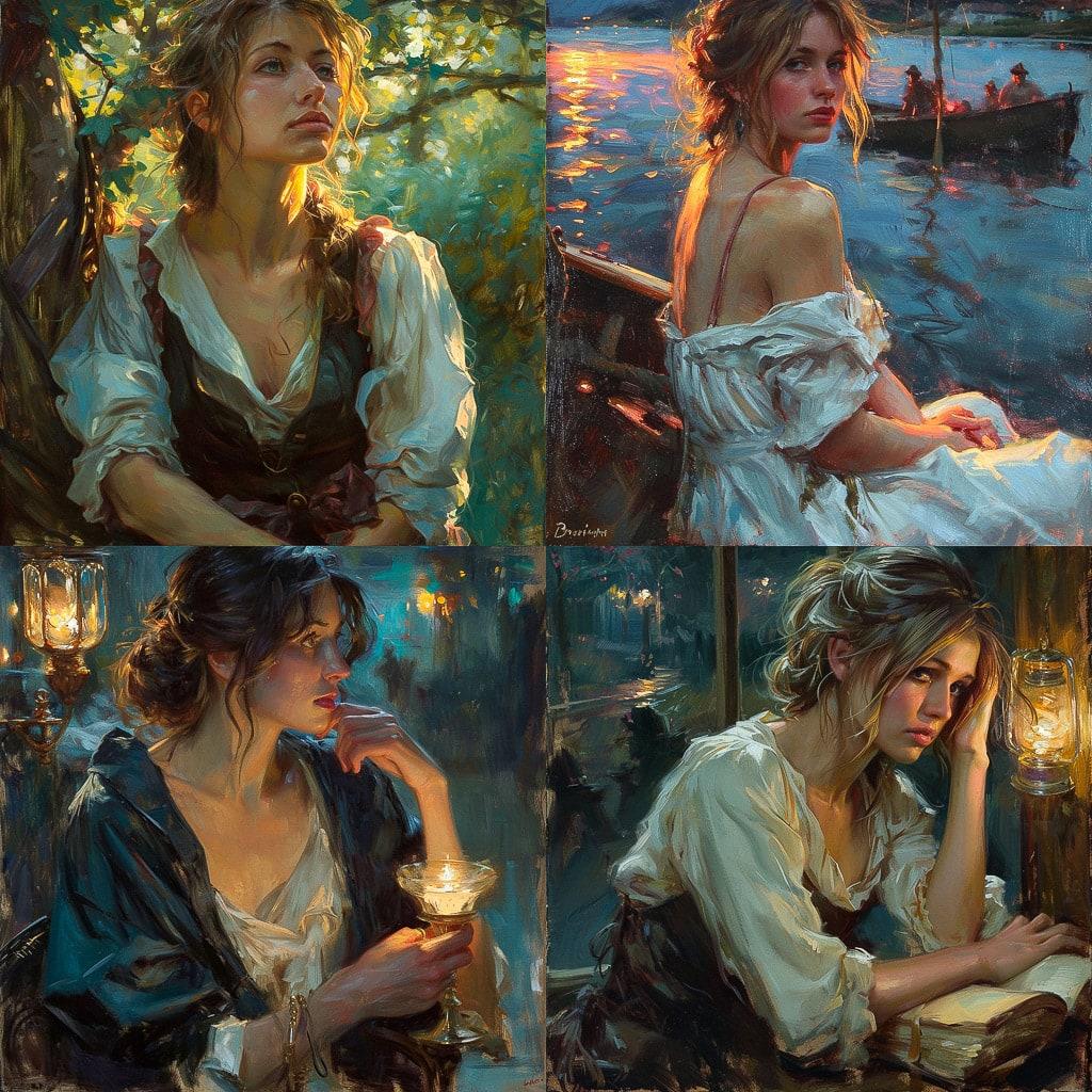 Daniel F. Gerhartz style, Midjourney V6, render 1 of 4