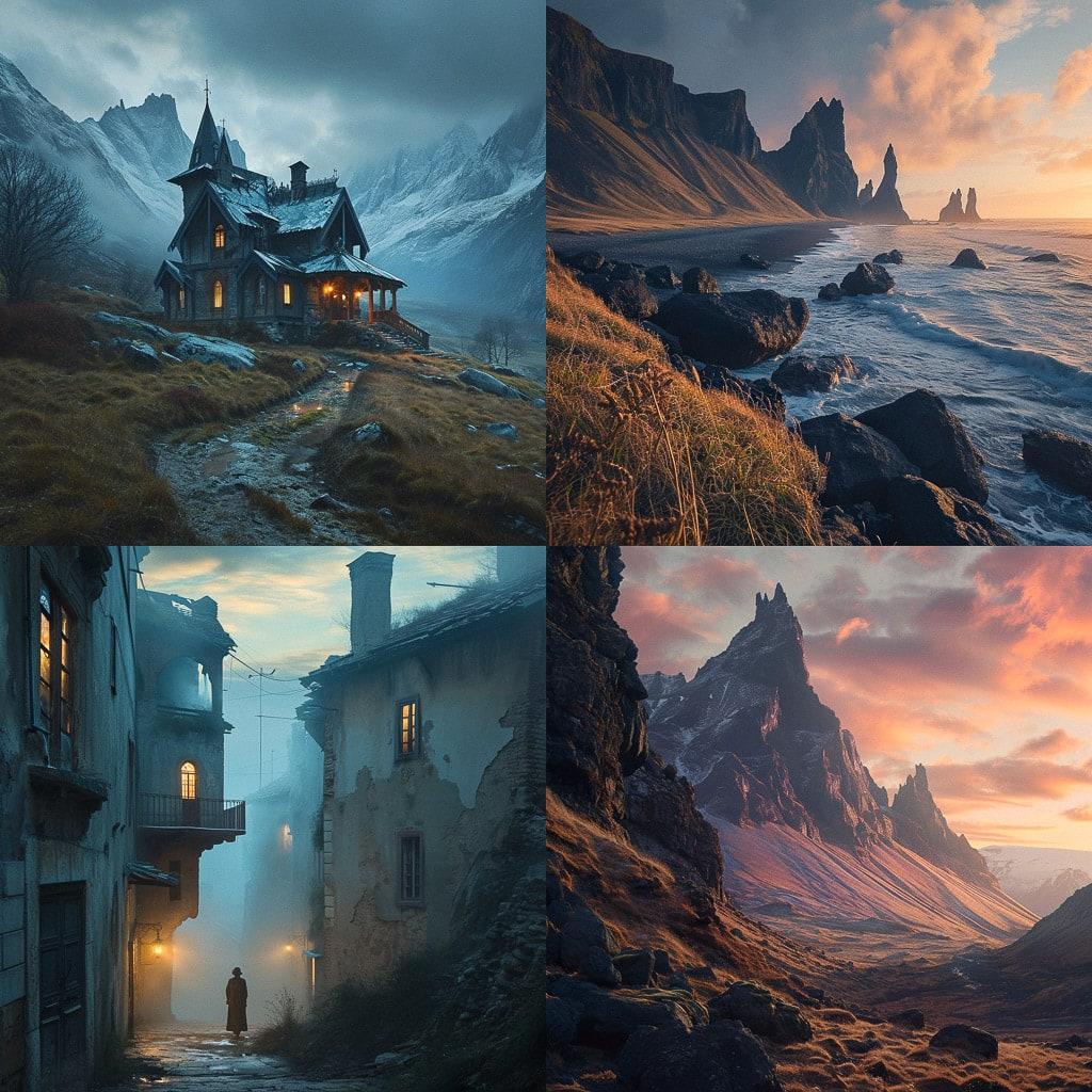 Daniel Kordan style, Midjourney V6, render 1 of 4