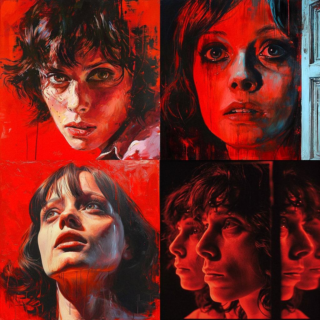 Dario Argento style, Midjourney V6, render 1 of 4
