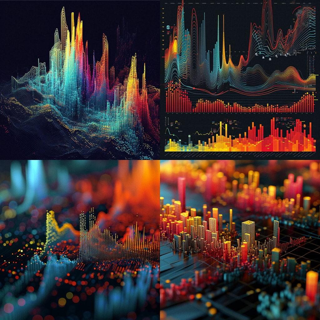 Data visualization style, Midjourney V6, render 1 of 4