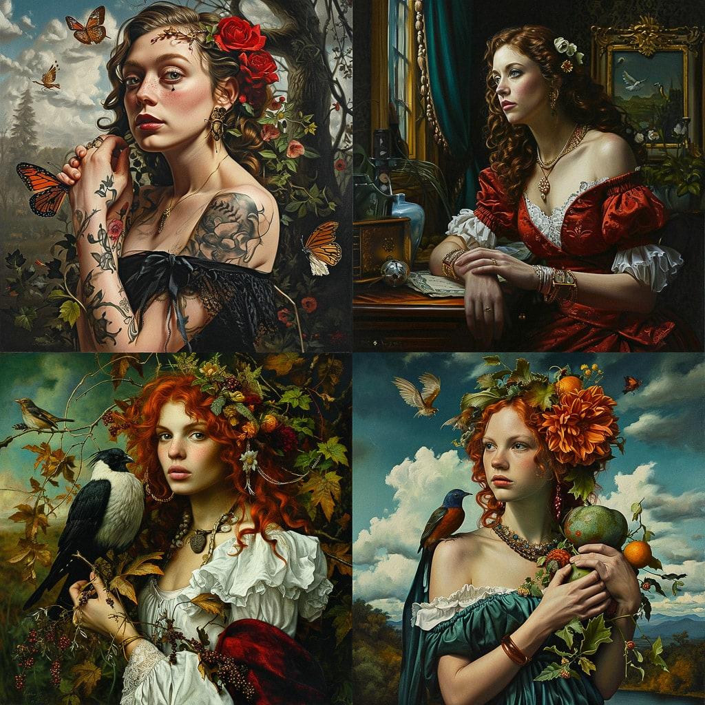 David Michael Bowers style, Midjourney V6, render 1 of 4
