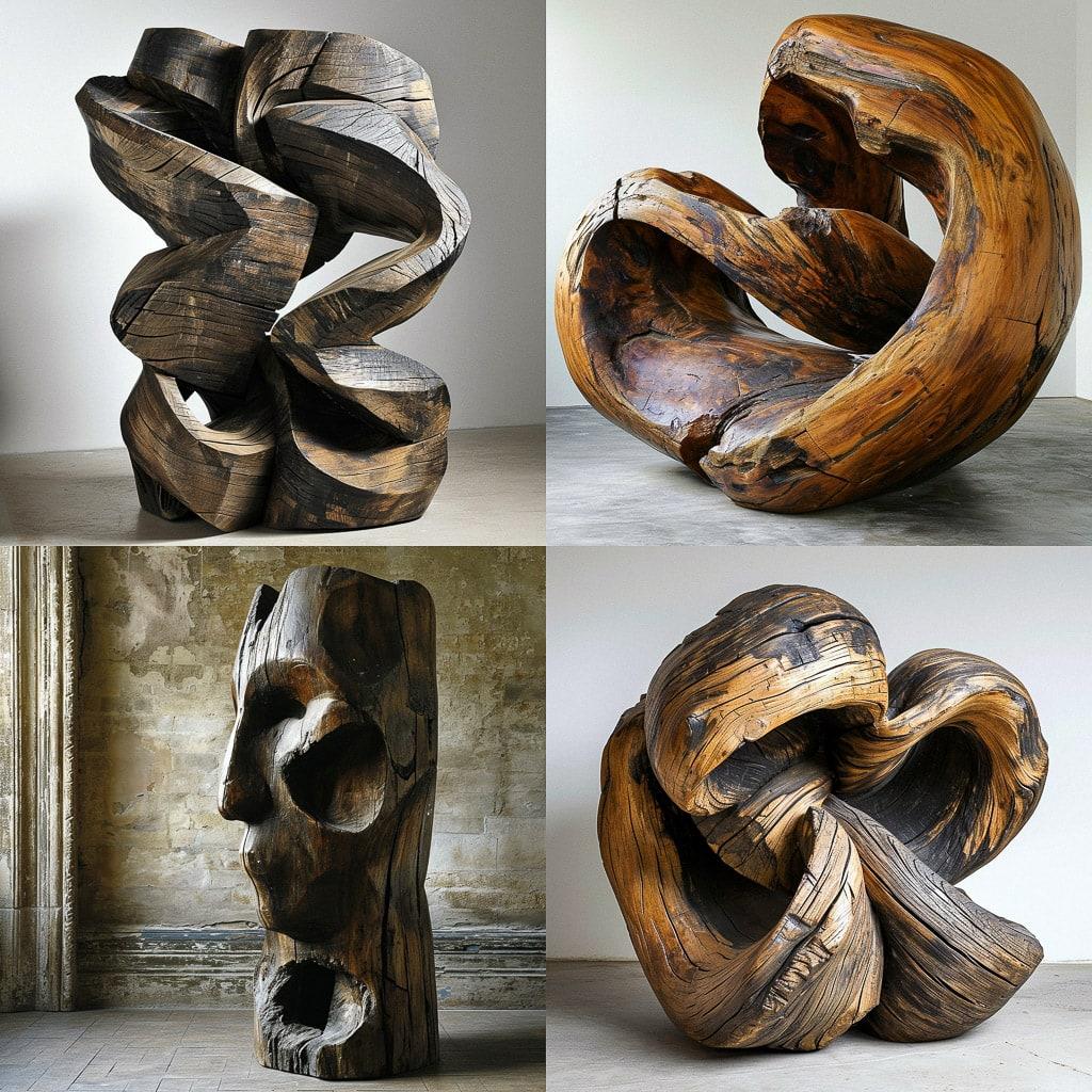 David Nash style, Midjourney V6, render 1 of 4