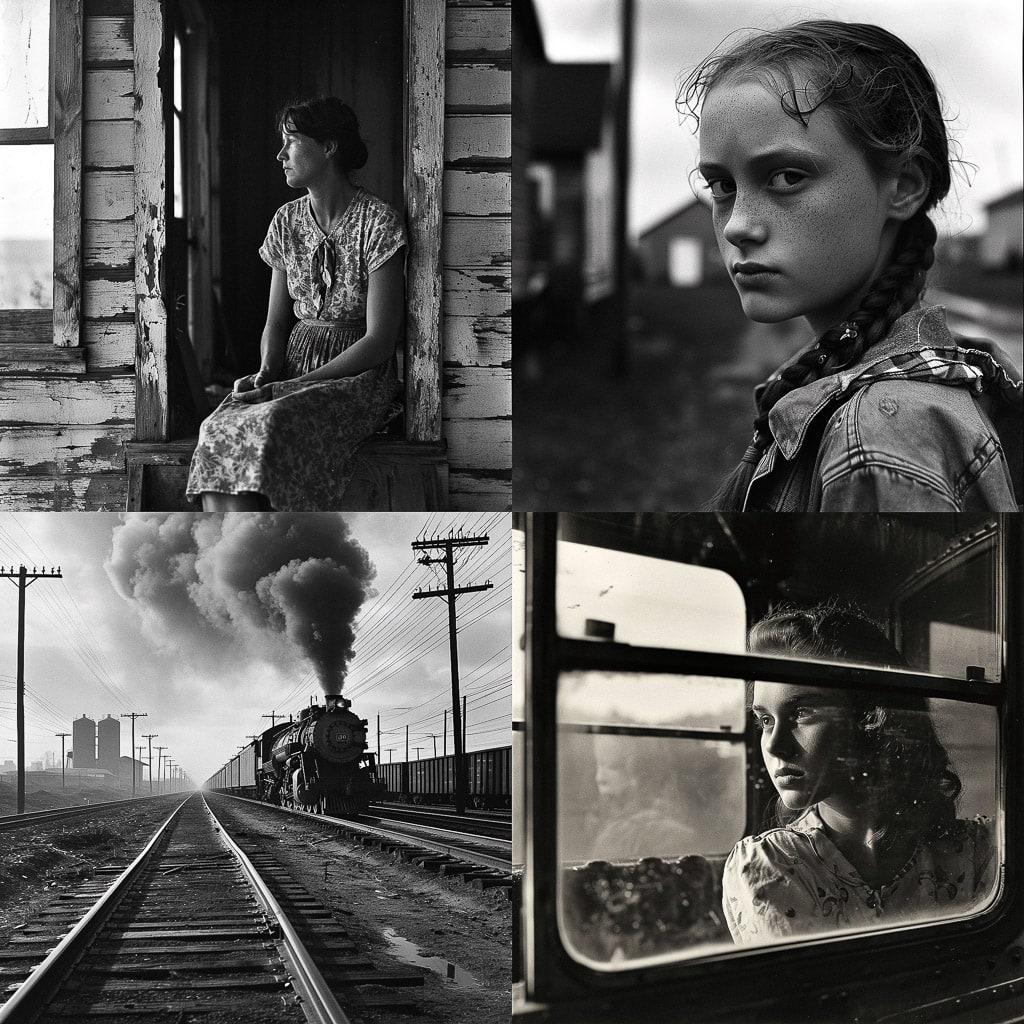 David Plowden style, Midjourney V6, render 1 of 4