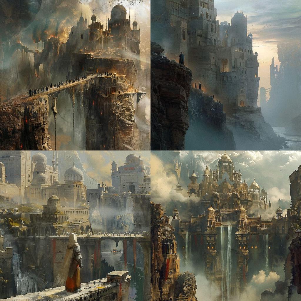 David Roberts style, Midjourney V6, render 1 of 4