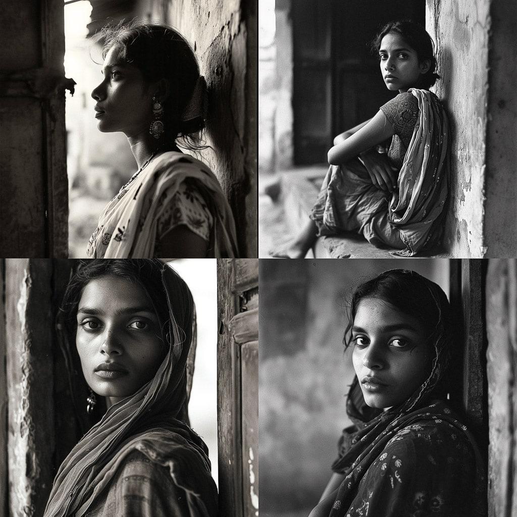Dayanita Singh style, Midjourney V6, render 1 of 4