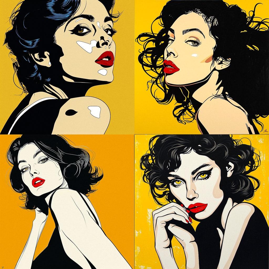 Deborah Azzopardi style, Midjourney V6, render 1 of 4