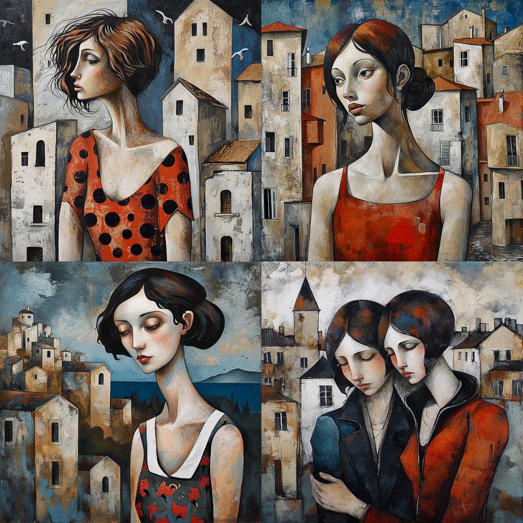 Didier Lourenco style, Midjourney V6, render 1 of 4