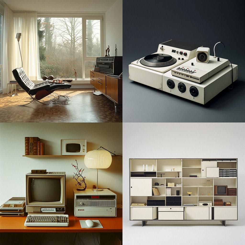 Dieter Rams style, Midjourney V6, render 1 of 4