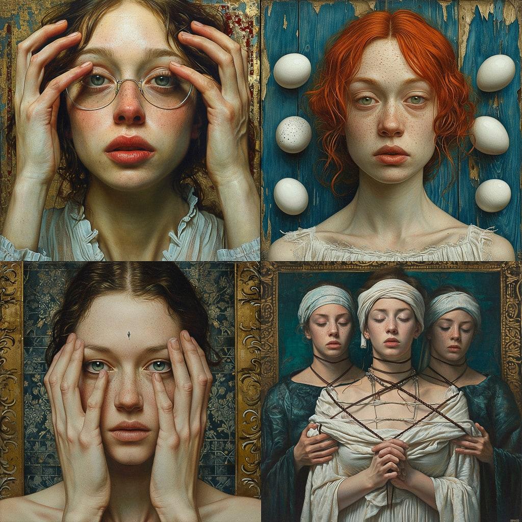 Dino Valls style, Midjourney V6, render 1 of 4