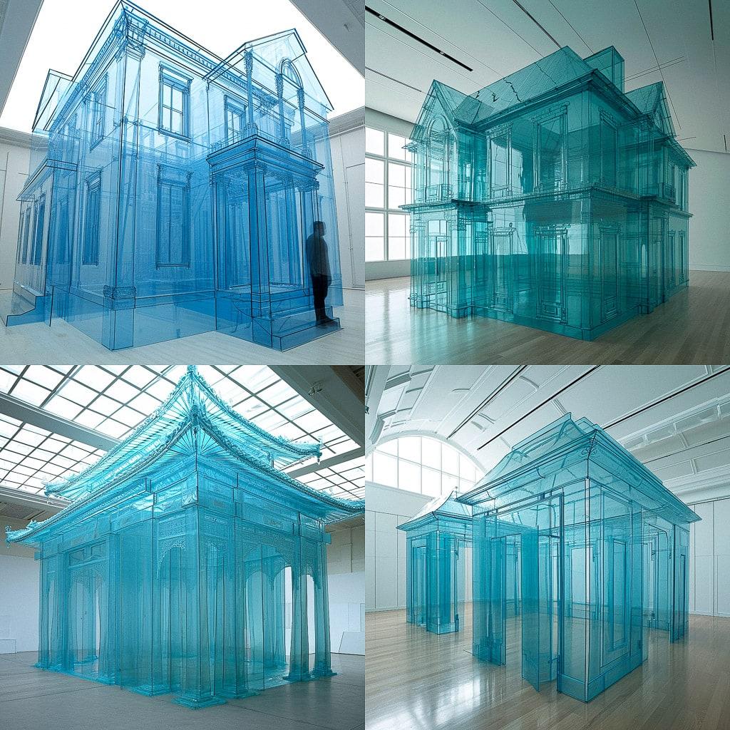 Do Ho Suh style, Midjourney V6, render 1 of 4