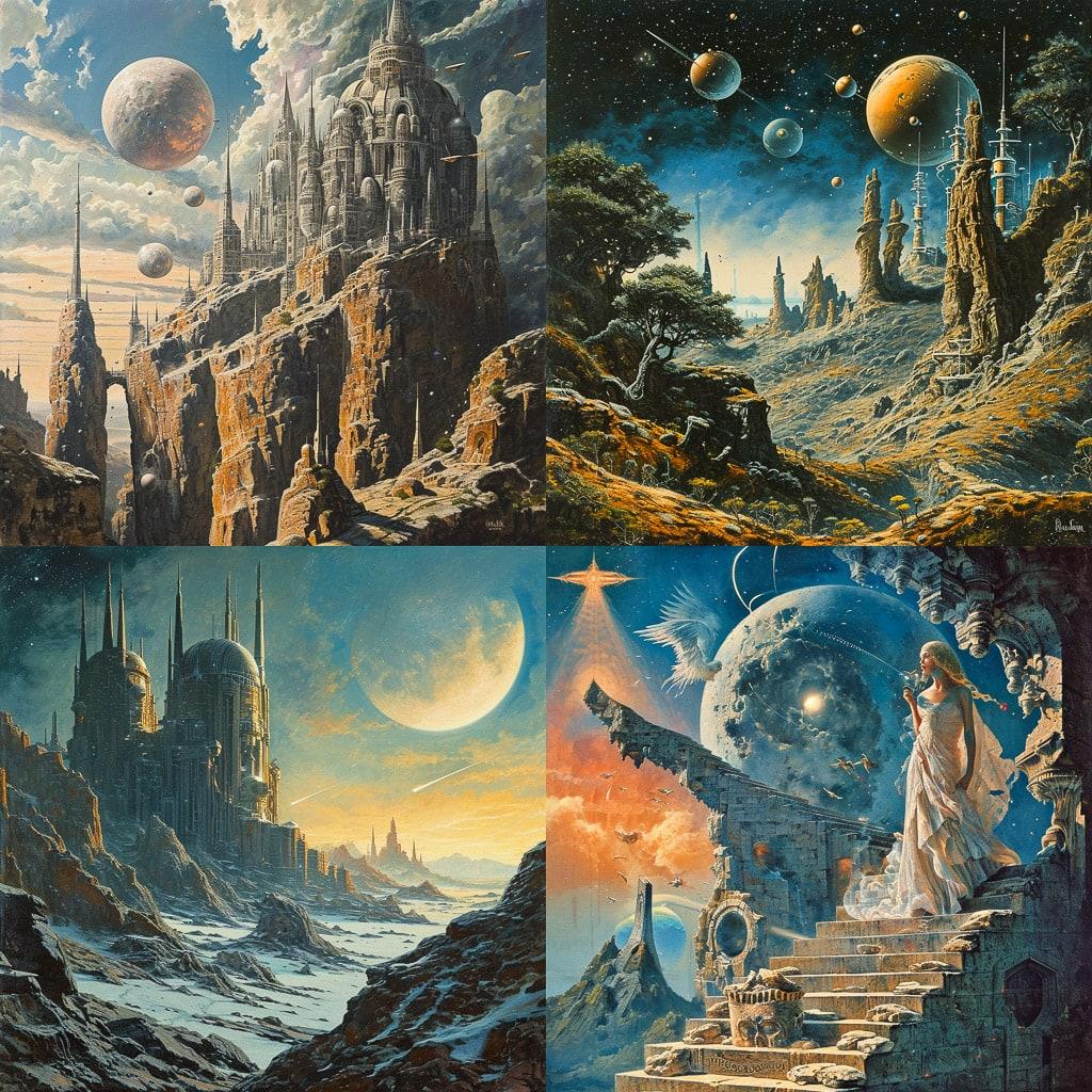 Don Dixon style, Midjourney V6, render 1 of 4