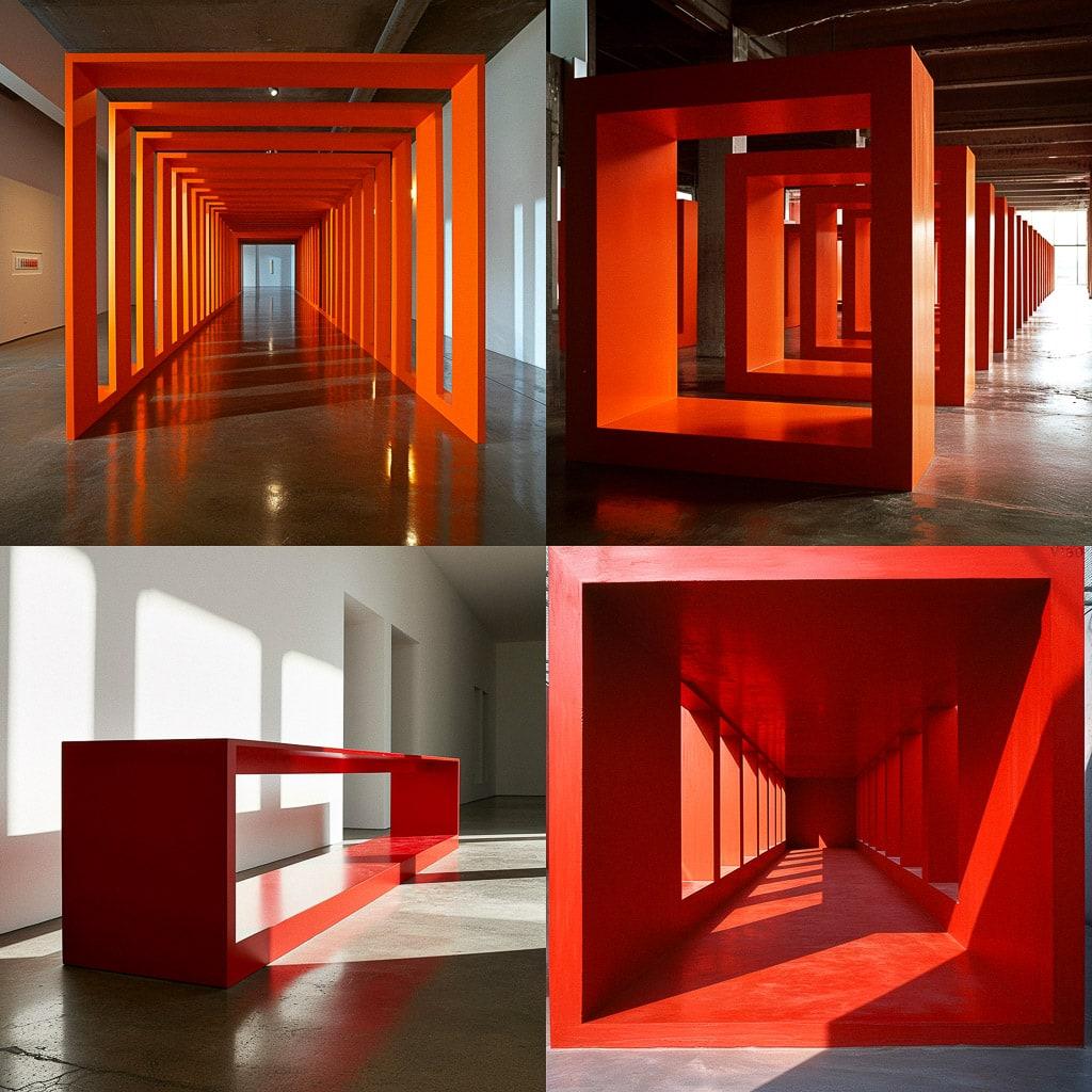 Donald Judd style, Midjourney V6, render 1 of 4
