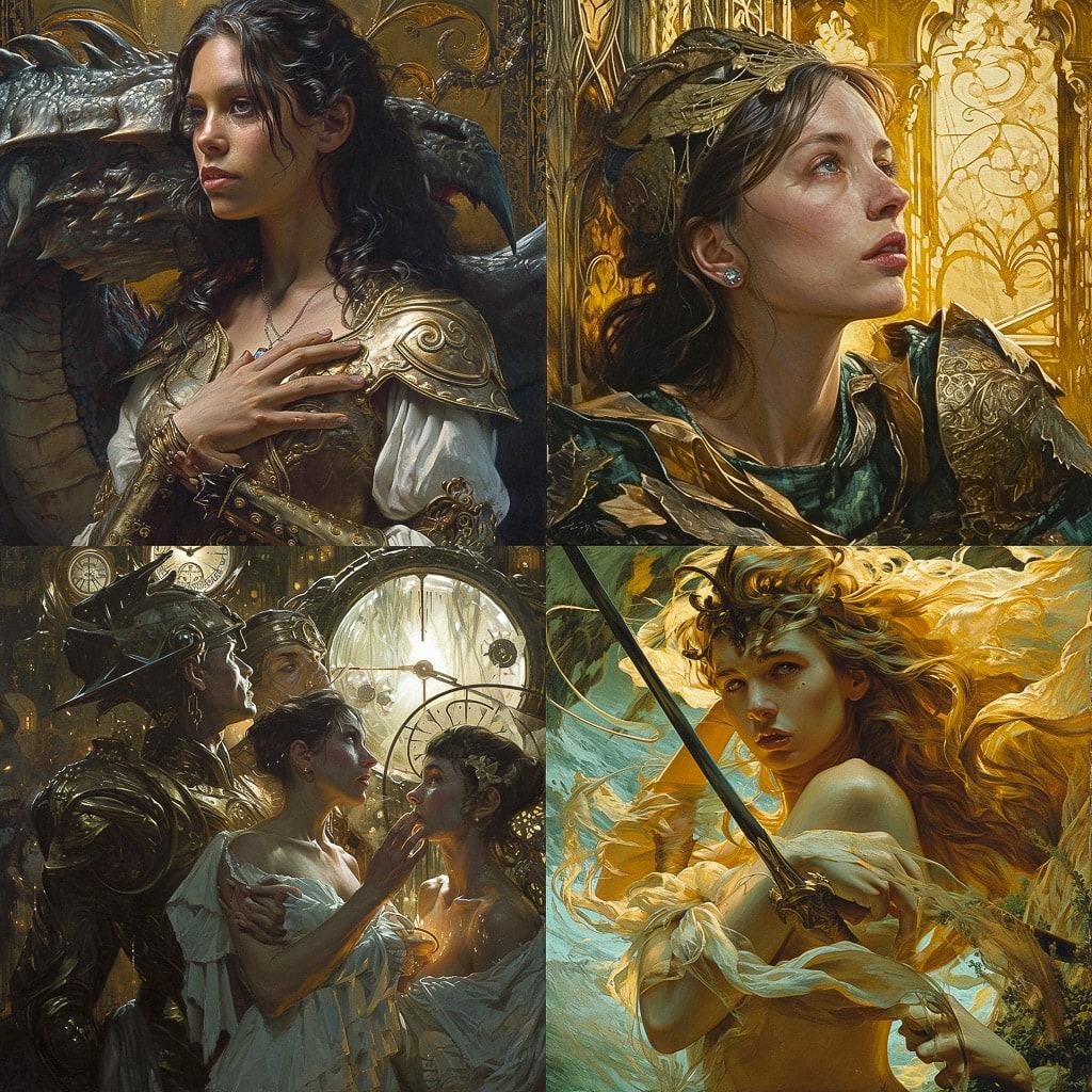 Donato Giancola style, Midjourney V6, render 1 of 4