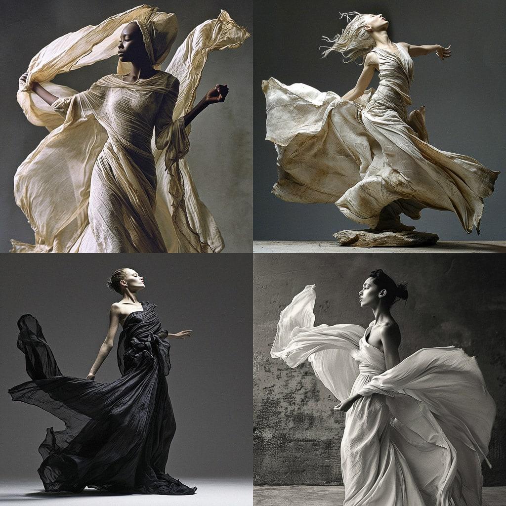 Donna Karan style, Midjourney V6, render 1 of 4