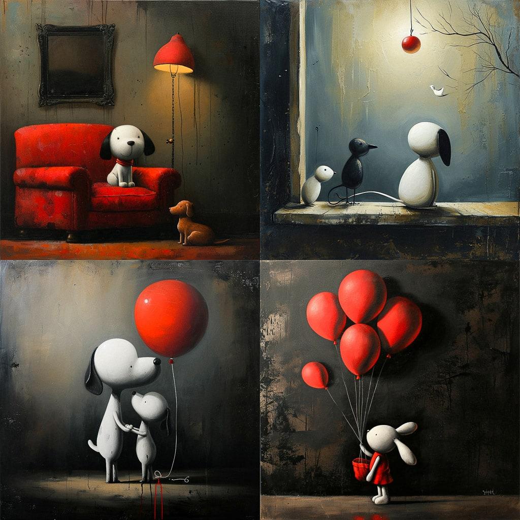 Doug Hyde style, Midjourney V6, render 1 of 4