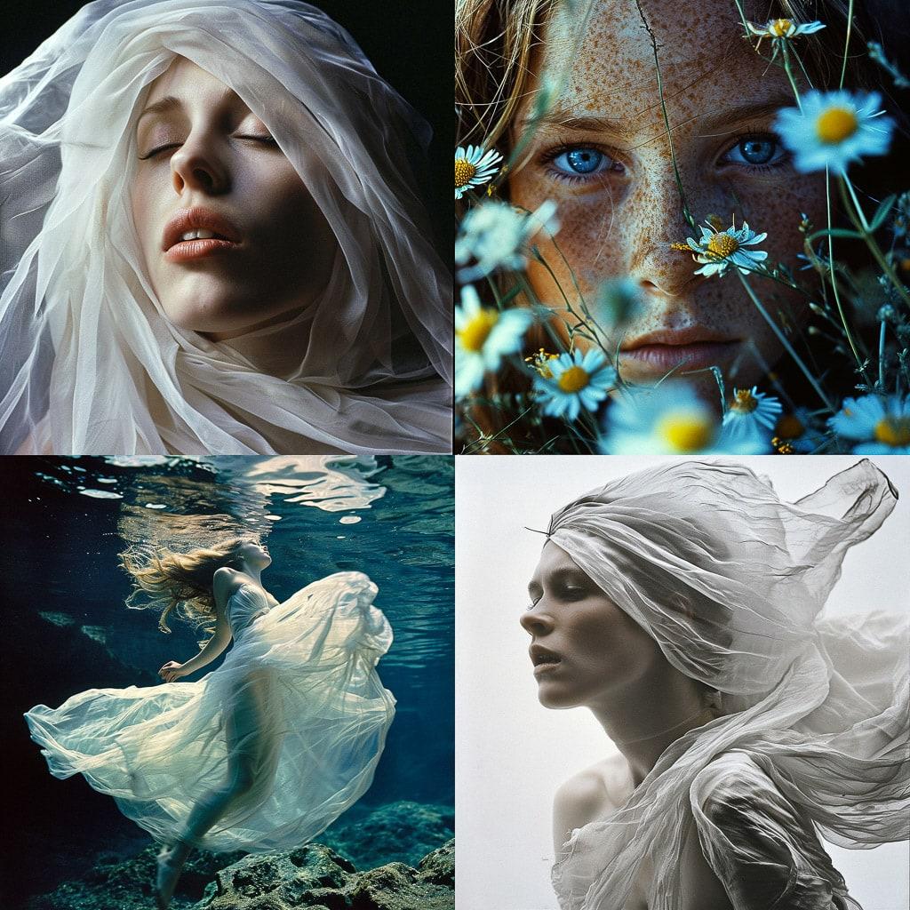 Douglas Kirkland style, Midjourney V6, render 1 of 4