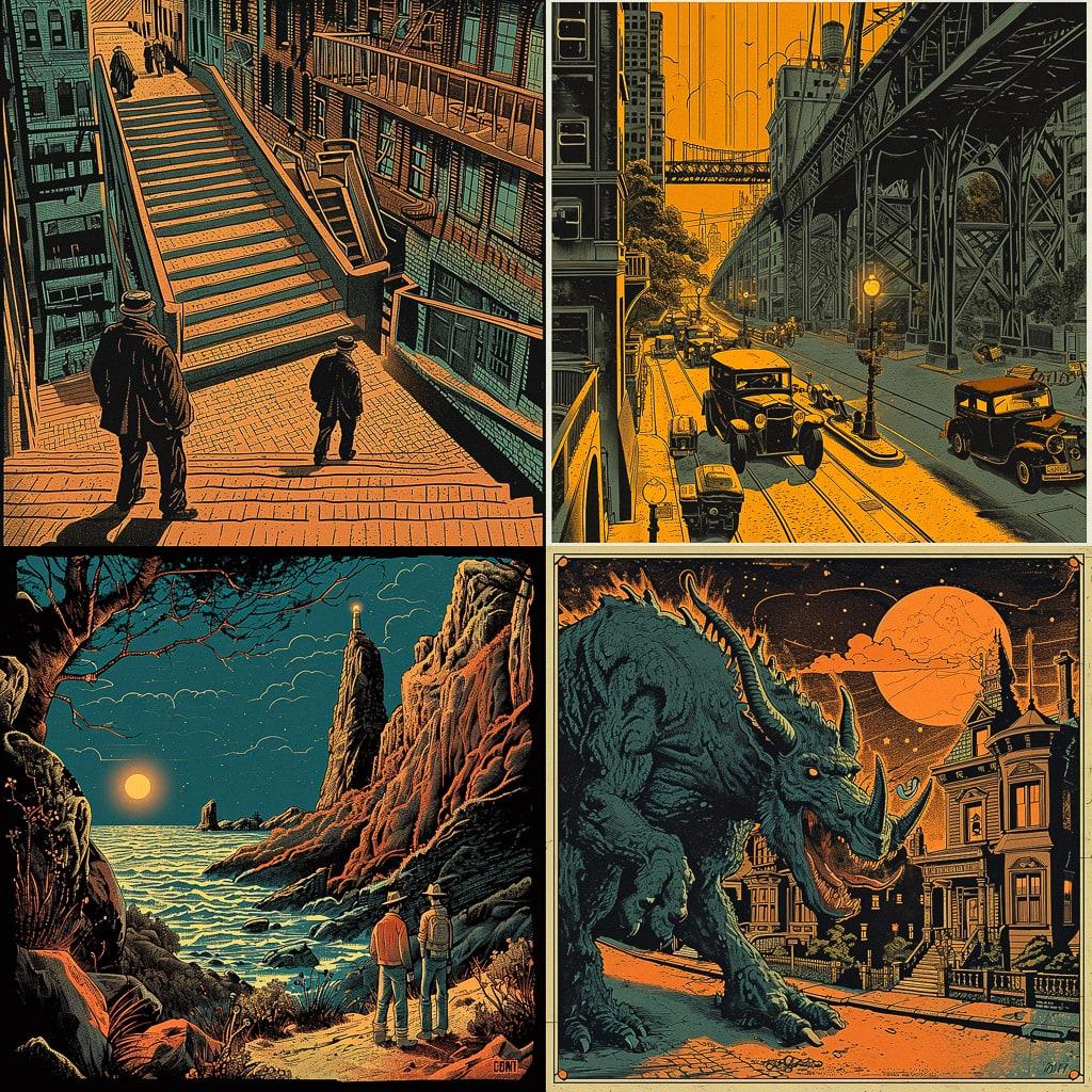 Ed Piskor style, Midjourney V6, render 1 of 4