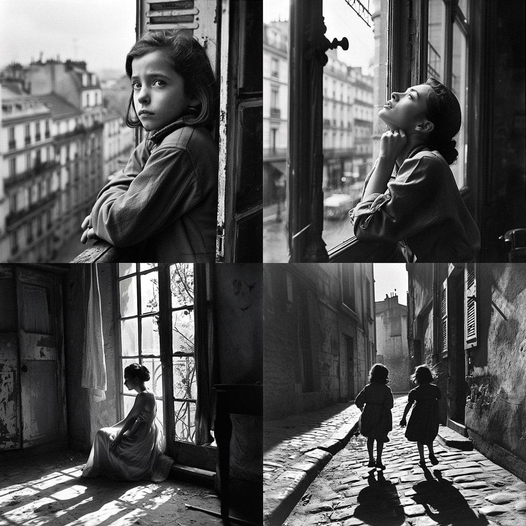 Edouard Boubat style, Midjourney V6, render 1 of 4