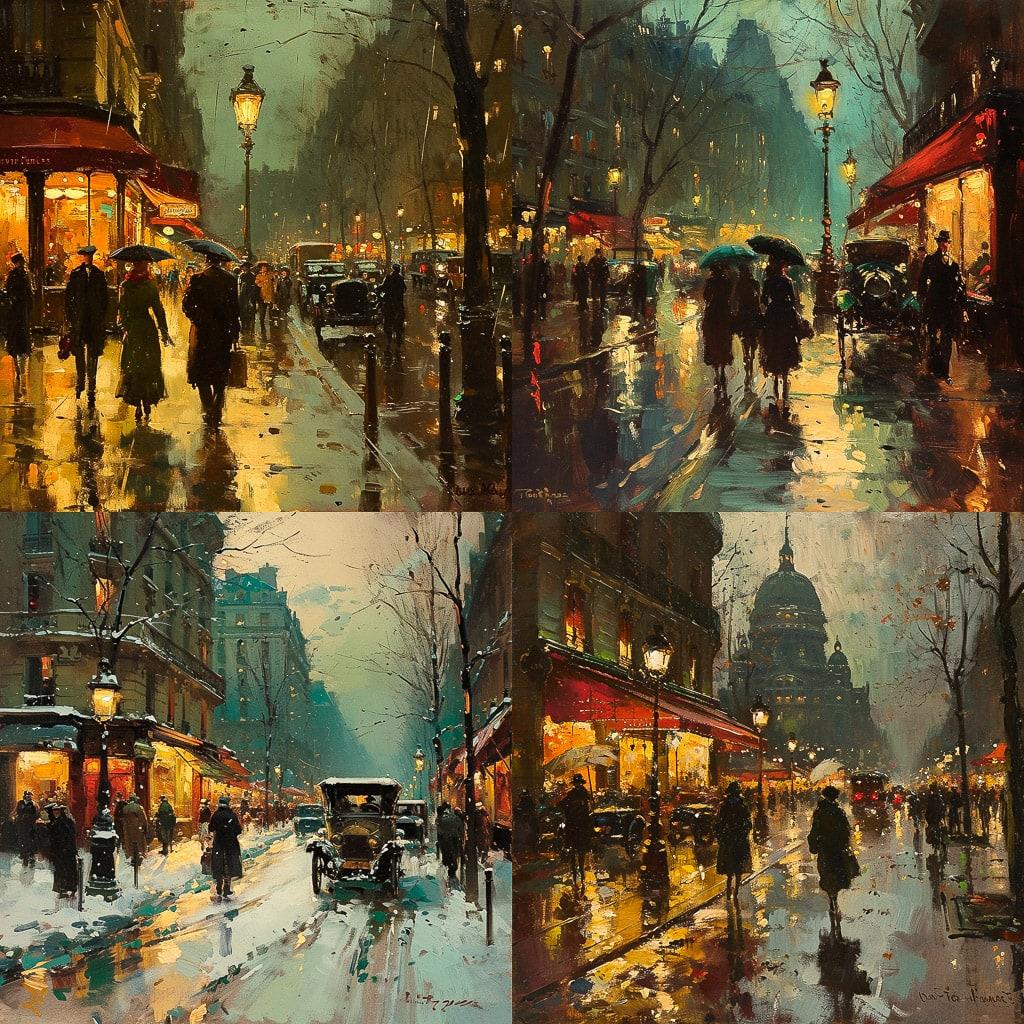 Edouard Cortes style, Midjourney V6, render 1 of 4