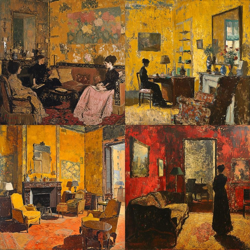 Edouard Vuillard style, Midjourney V6, render 1 of 4