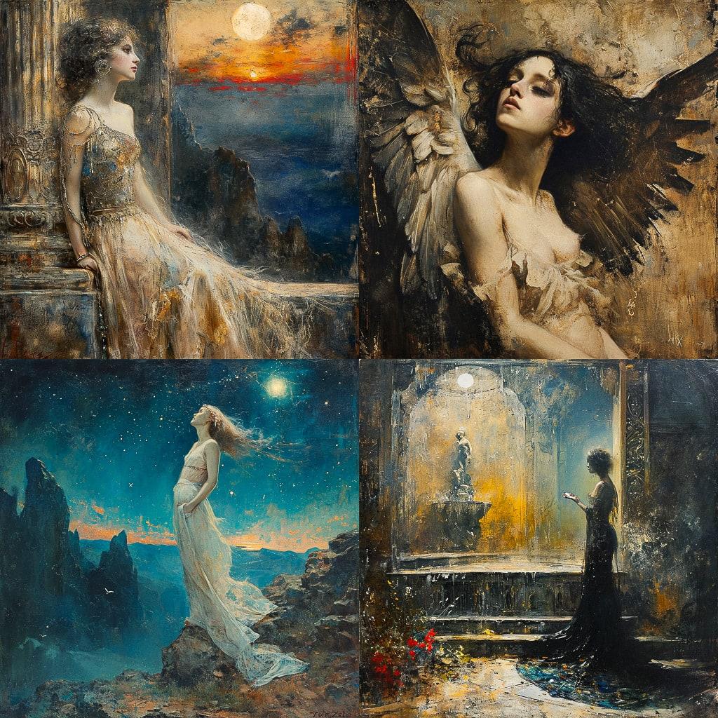 Eduard Veith style, Midjourney V6, render 1 of 4