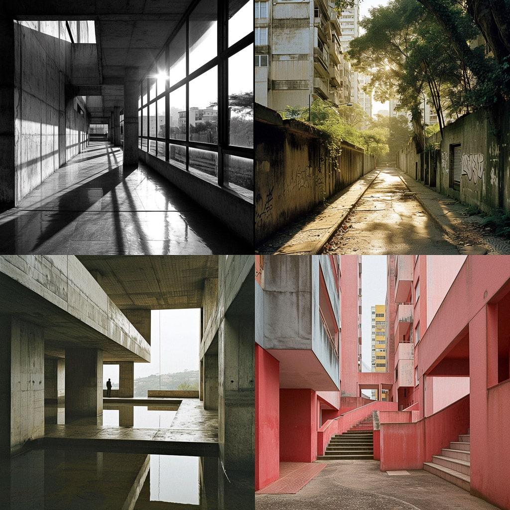 Eduardo Souto Moura style, Midjourney V6, render 1 of 4