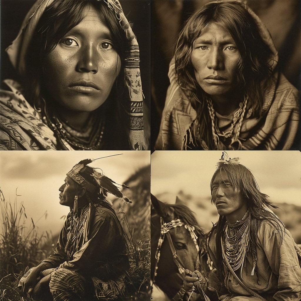 Edward S. Curtis style, Midjourney V6, render 1 of 4