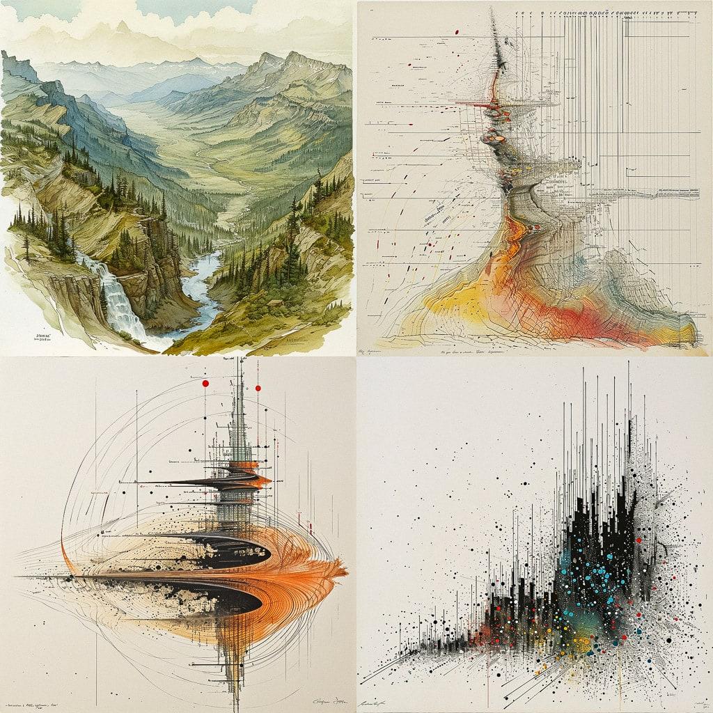 Edward Tufte style, Midjourney V6, render 1 of 4