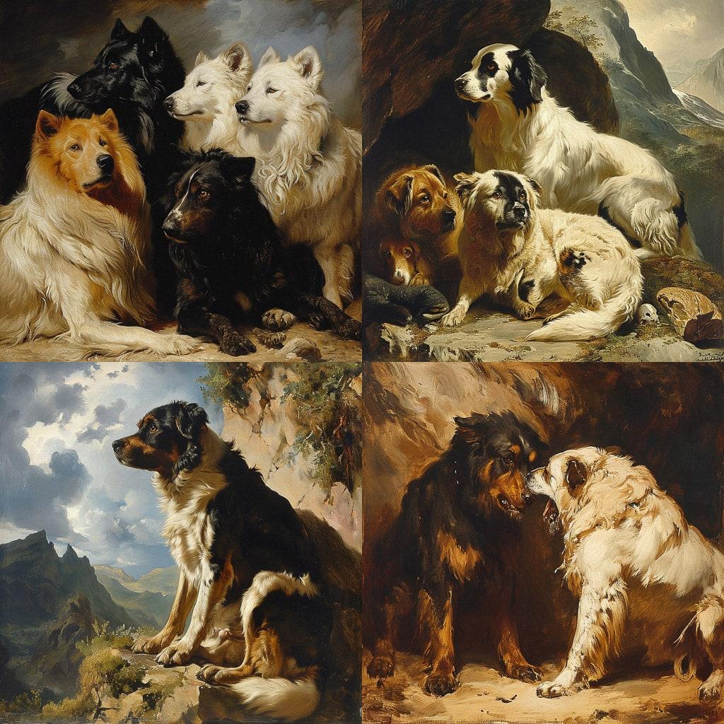 Edwin Landseer style, Midjourney V6, render 1 of 4