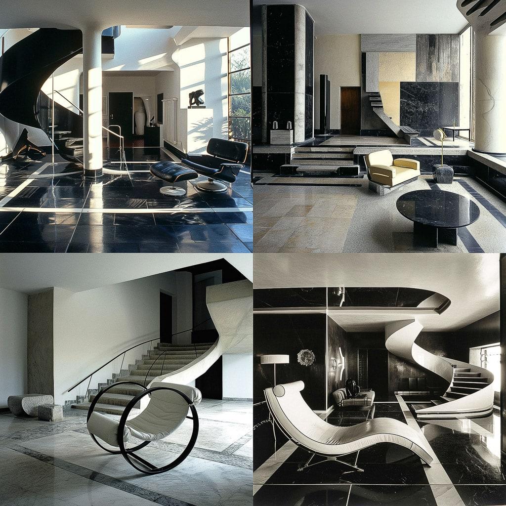 Eileen Gray style, Midjourney V6, render 1 of 4