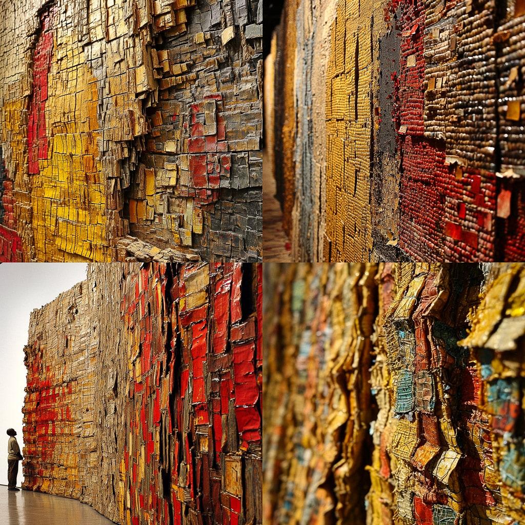 El Anatsui style, Midjourney V6, render 1 of 4