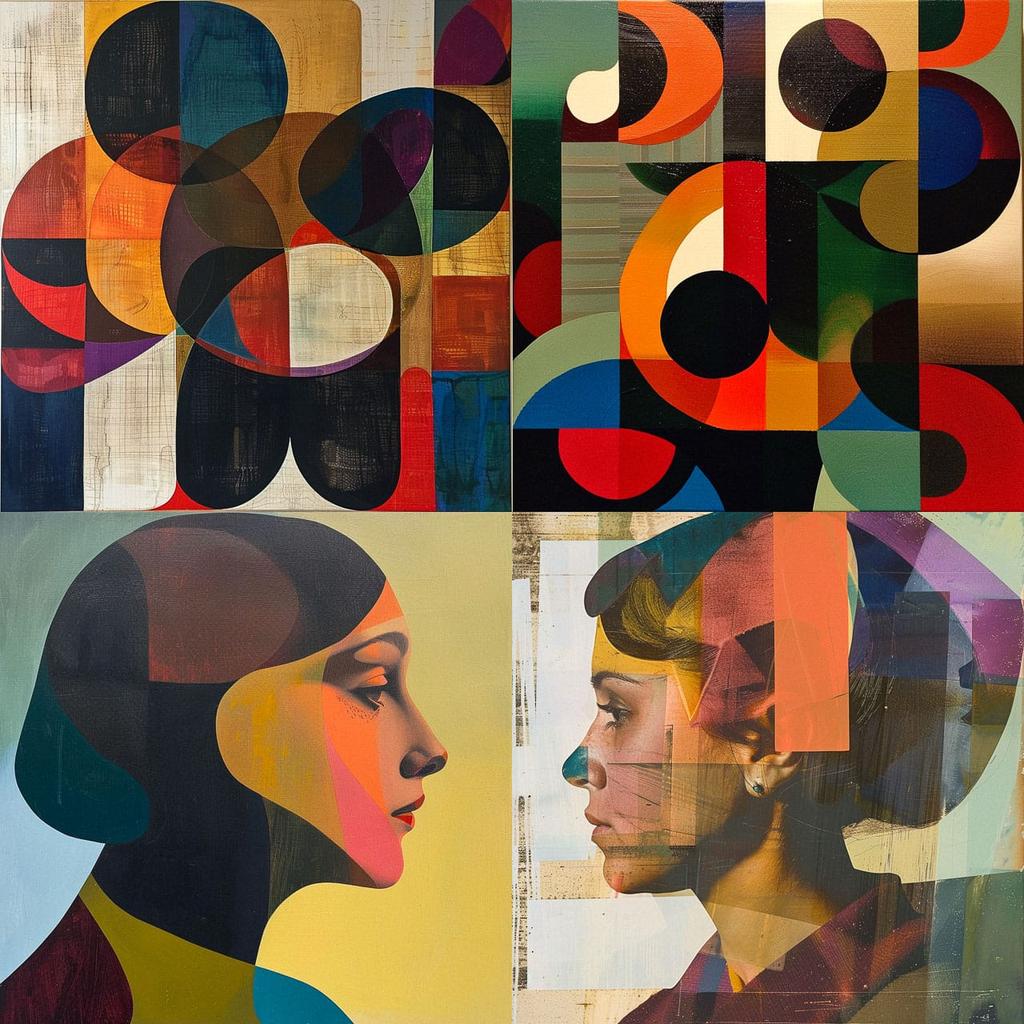 Elaine Lustig Cohen style, Midjourney V6, render 1 of 4