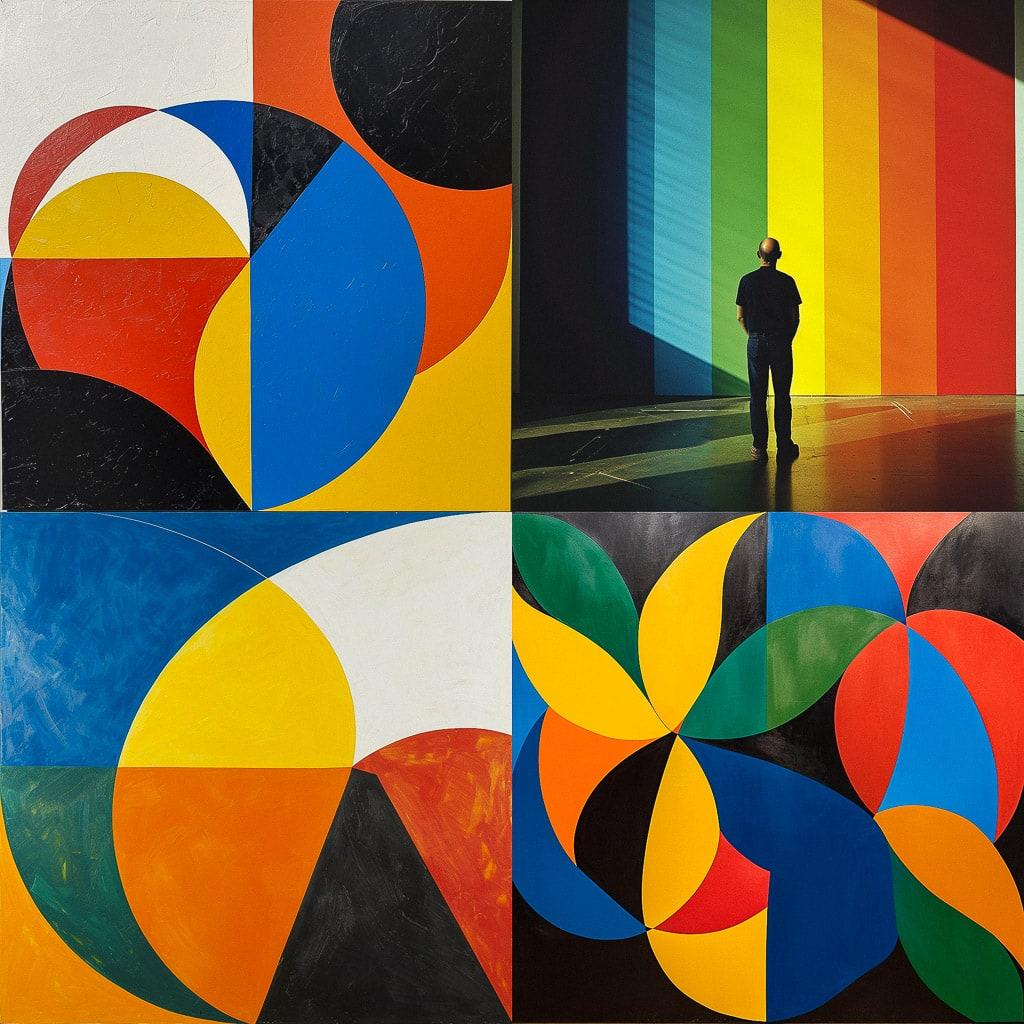 Ellsworth Kelly style, Midjourney V6, render 1 of 4