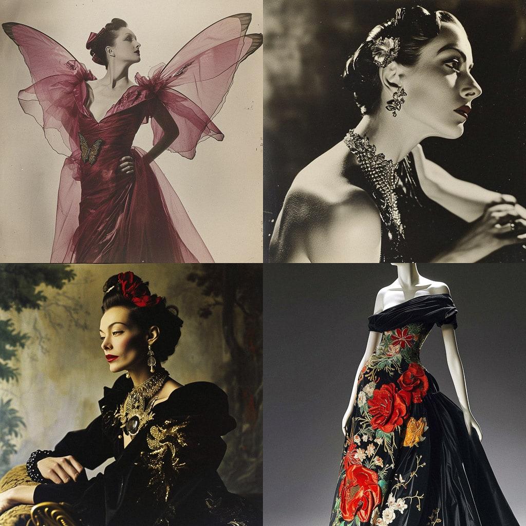 Elsa Schiaparelli style, Midjourney V6, render 1 of 4