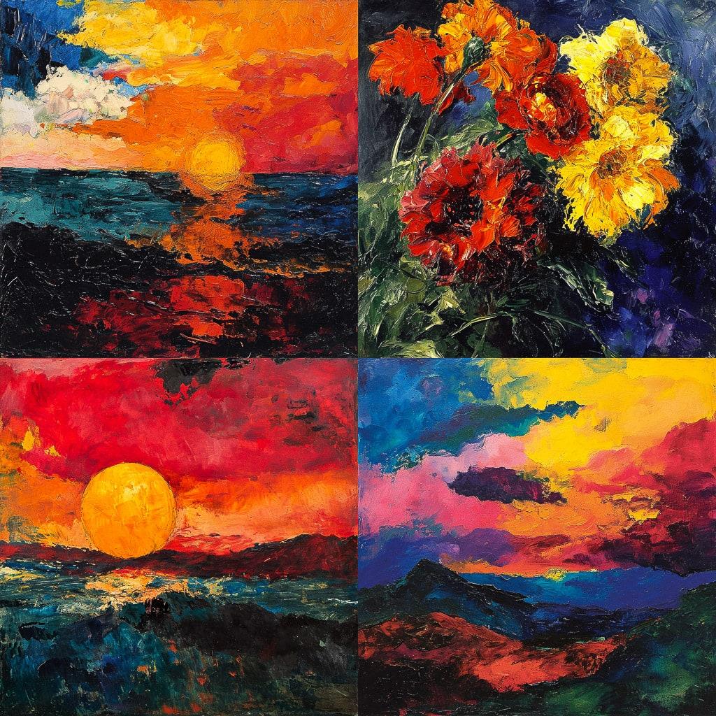 Emil Nolde style, Midjourney V6, render 1 of 4