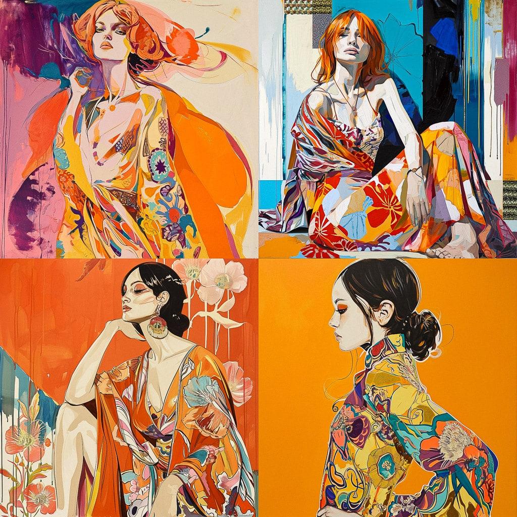 Emilio Pucci style, Midjourney V6, render 1 of 4