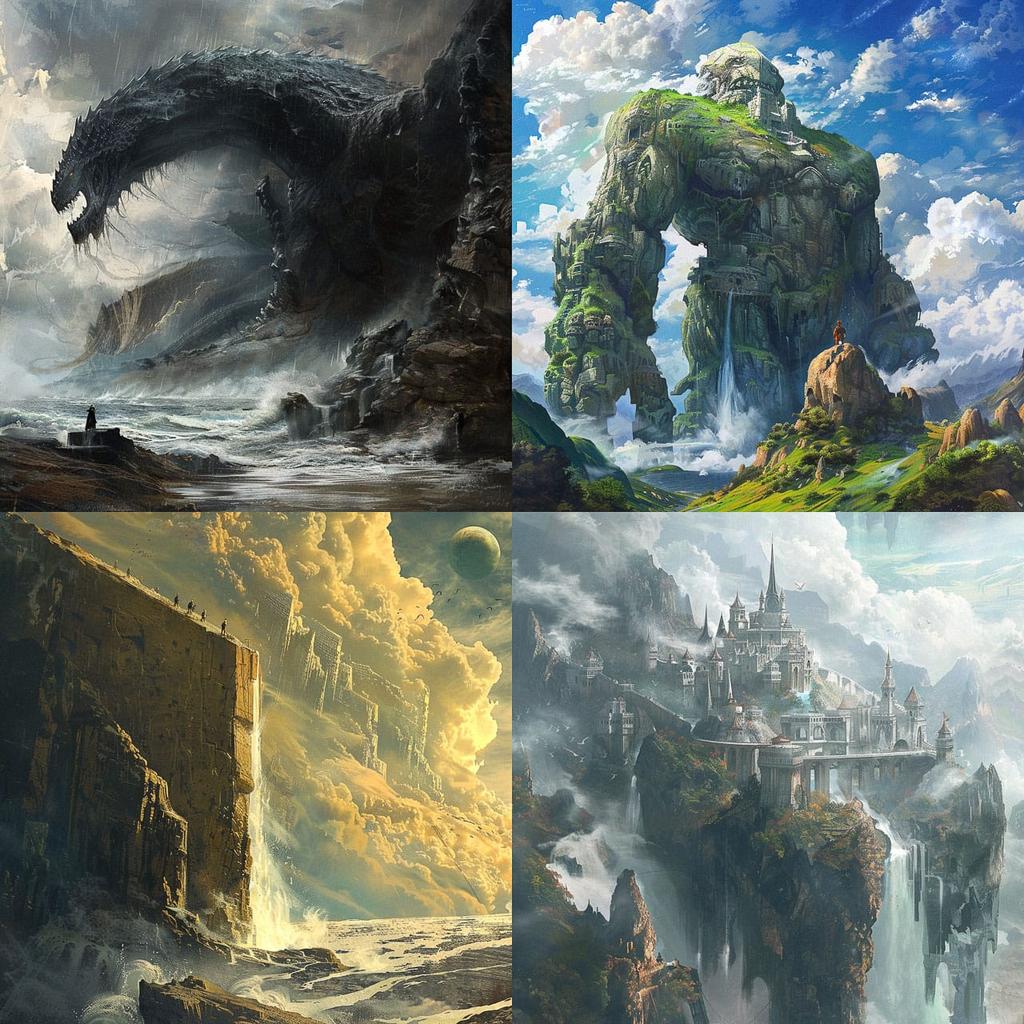 Epic scale style, Midjourney V6, render 1 of 4