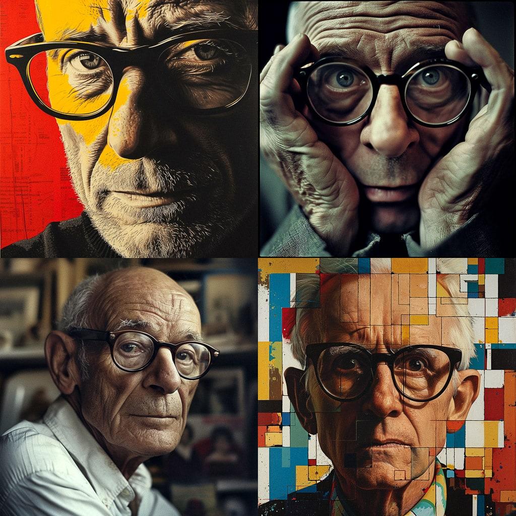 Erik Spiekermann style, Midjourney V6, render 1 of 4